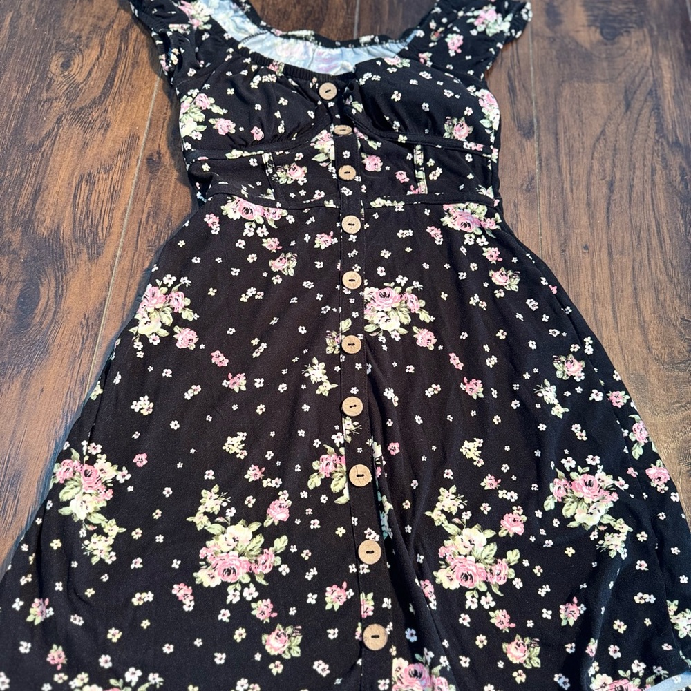 Floral Button-Down Dress
